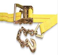 4” Ratchet Strap w/Chain Anchors